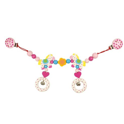 Image of Heimess 763480 Wooden Pram String Clip On (horse)