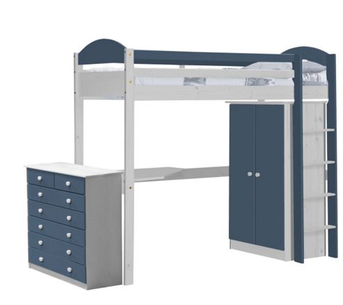 Image of Maximus High Sleeper Set 2 White And Blue