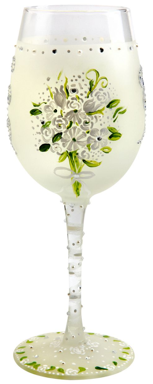 Image of Lolita Wine Glass - Wedding Bouquet