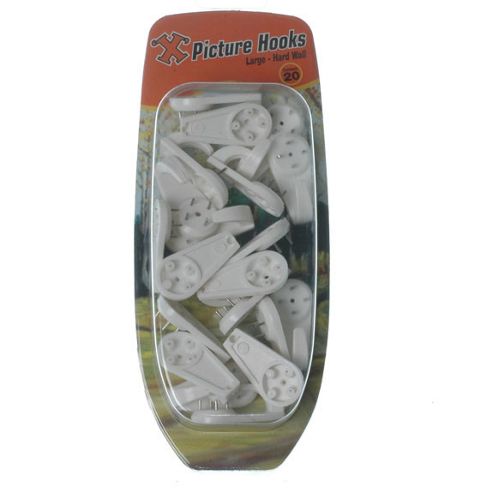 Image of Shaw X Picture Hooks Hardwall Large Wte X20