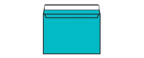 Image of Blake C4 Wallet Envelope Peel And Seal 120gsm Pack Of 250 Pacific Blue 409
