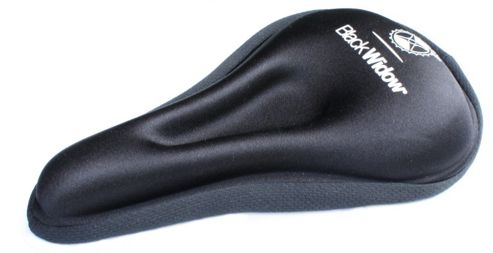 Image of Black Widow Geltek Pro 40 Bike Seat Cover. 40mm Deep Gel With Anatomical Design. Fits Most Saddles