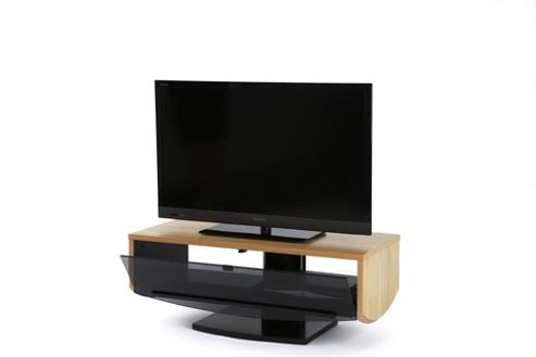 Image of Off The Wall Eclipse Tv Stand - Oak Veneer