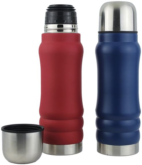 Image of 500ml Colour Steel Flask Red & Blue - 2 Pack