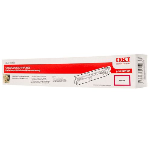 Image of Oki Toner Cartridge For C3300/c3400/c3450/c3600 Desktop Colour Printers (magenta)
