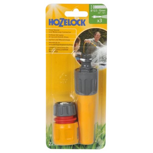 Image of Hozelock Hose Nozzle And Aqua Stop
