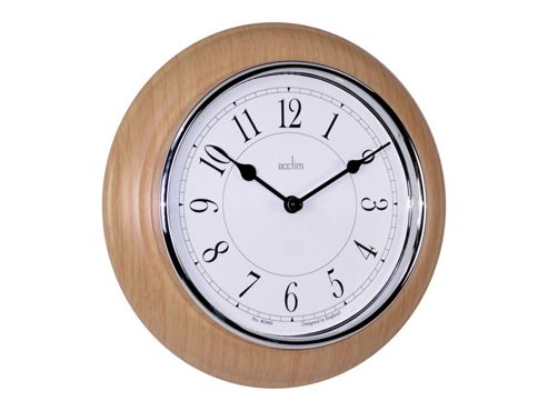 Image of Acctim 24581 Newton Wall Clock Lt Wood(24170)