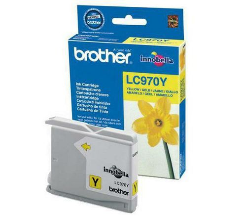 Image of Brother Lc970y Printer Ink Cartridge - Yellow