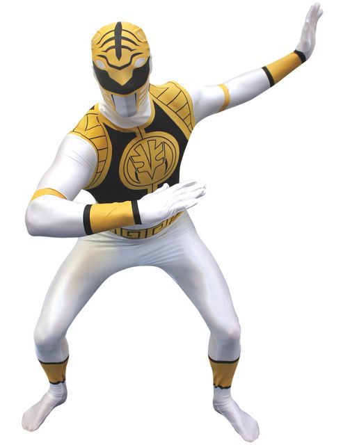 Image of White Power Ranger Morphsuit Large