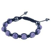 Blue Crystal and Hematite 10mm Bracelet