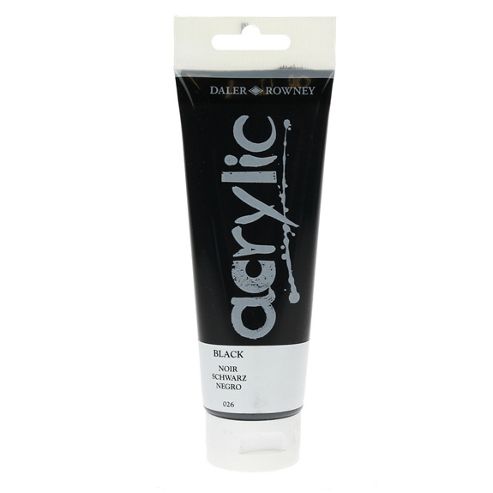 Image of Daler Graduate Acrylic Black 120ml