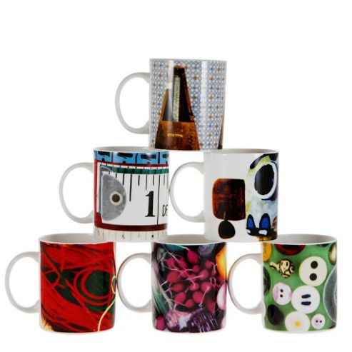 Image of Eames House Of Cards Collection Set Of 6 Bone China Mugs Set 2