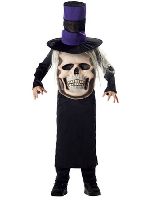 Image of Child Skull Mad Hatter Costume Large