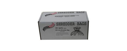 Image of Safewrap Shredder Bag 200 Litre Pack Of 50 Ry0473