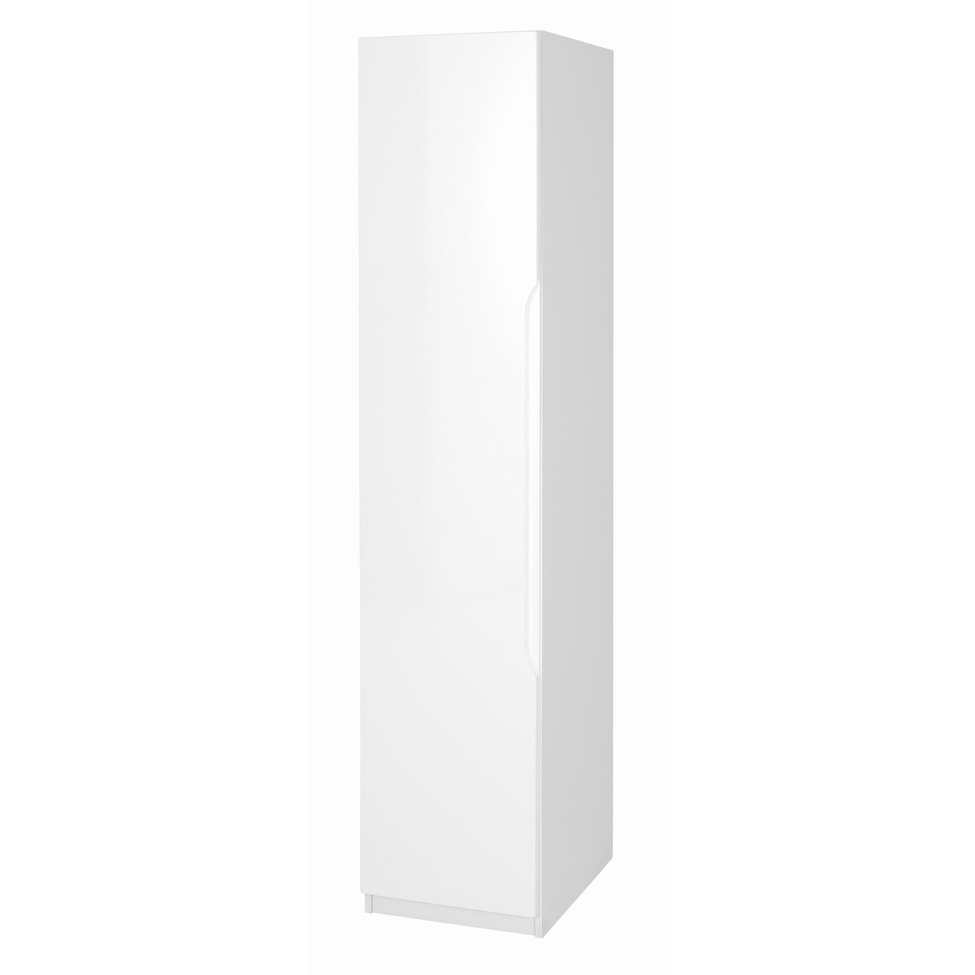Alto Furniture Visualise Alpine Single Wardrobe in High Gloss White at Tesco Direct