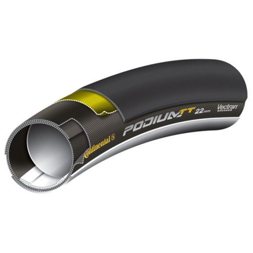 Image of Continental Podium Tt Black Chili Tubular In Black - 28 X 22mm