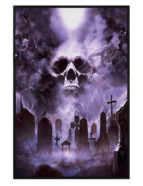 Image of Fournier Gloss Black Framed Cemetery Poster