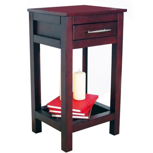 Image of Techstyle Solid Wood Storage Telephone / End Table - Wenge