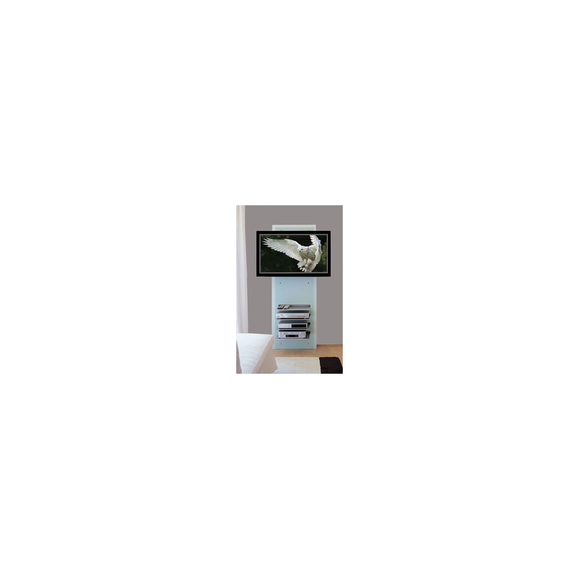 Triskom Wall-Mounted TV Stand - Glass at Tesco Direct