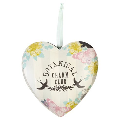 Image of Botanical Charm Club Heart Shaped Plaque