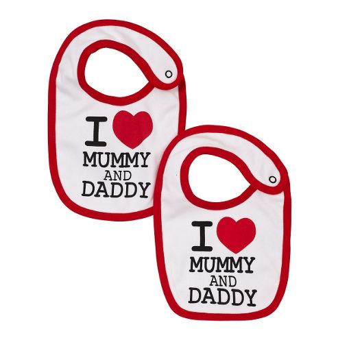 Image of Mothercare I Love Mummy And Daddy Bib
