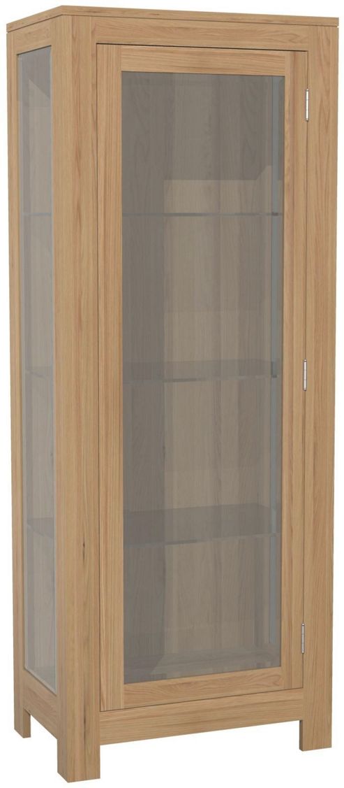 Image of Kelburn Furniture Milano Display Cabinet In Clear Satin Lacquer