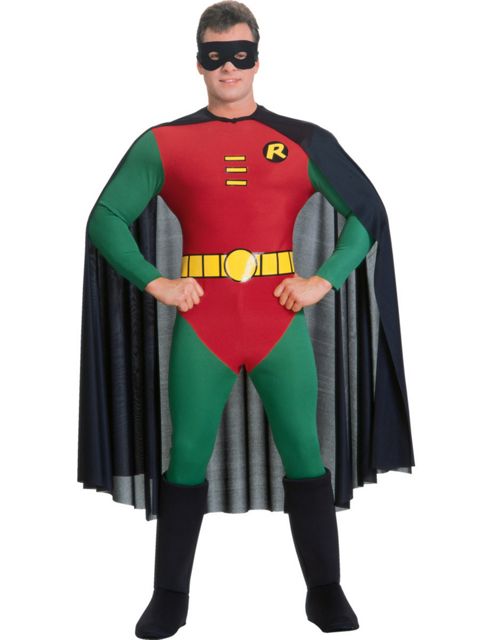 Image of Adult Robin Super Hero Costume Medium
