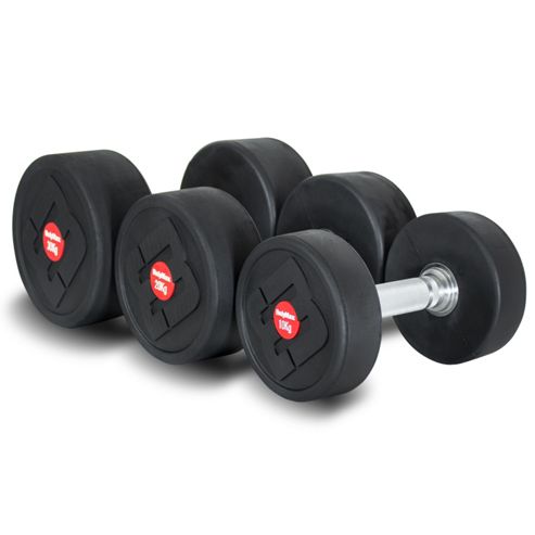 Image of Bodymax 4kg Pro V4 Rubber Dumbbells (pair)