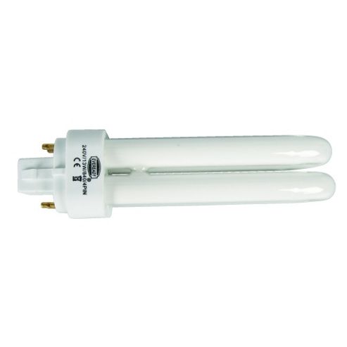 Image of 18w Watts Plc Energy Saving Compact Fluorescent Bulb Lamp White 2 Pin Light