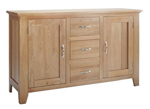 Image of Sherwood Oak Sideboard 2 Door 3 Drawer