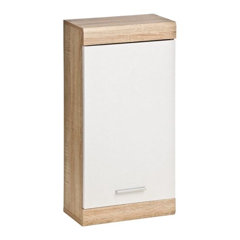 Image of Wash - Bathroom Wall Storage Cabinet - Oak / Whitewash