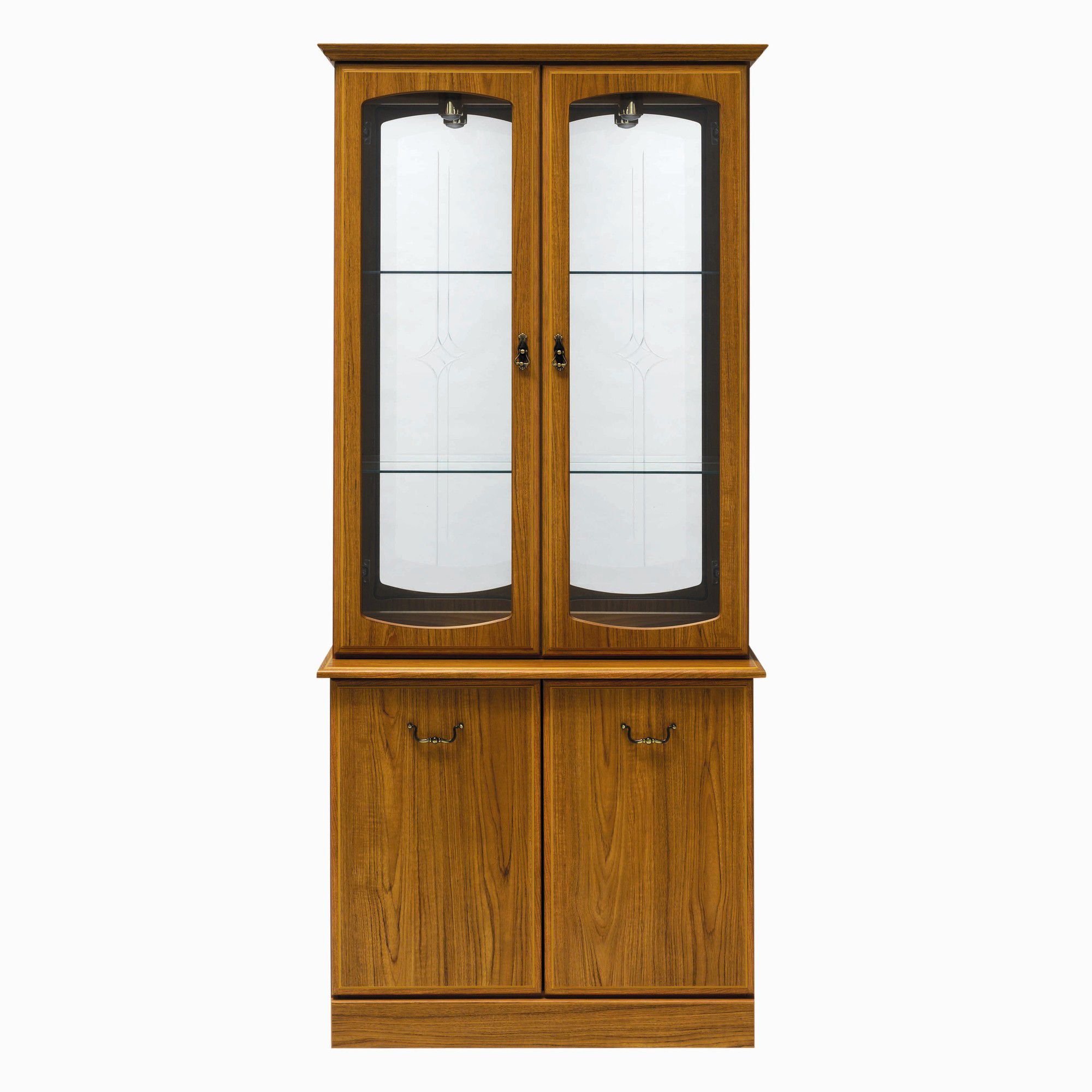 Caxton Tennyson 91 cm Display Cabinet in Teak at Tescos Direct