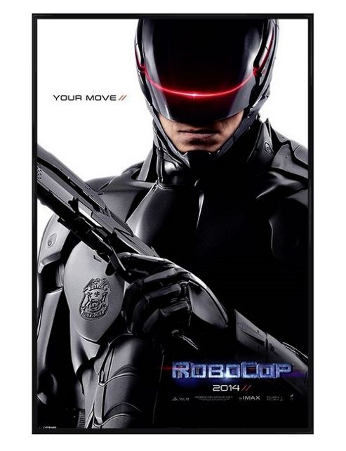 Image of Gloss Black Framed Robocop Your Move Poster