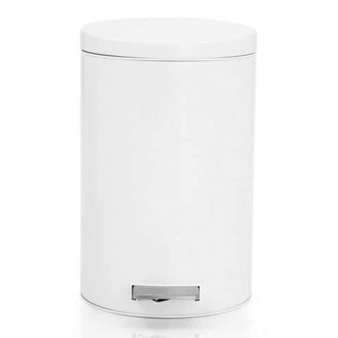 Image of Brabantia 12-litre Bucket Pedal Bin - White