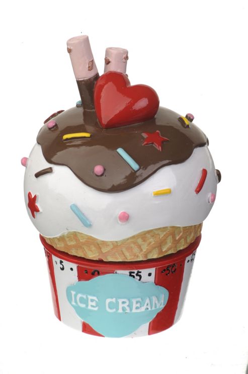Image of Arthur Price Mechanical Kitchen Timer, Ice Cream Cone