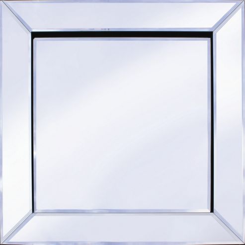 Image of Pharmore Ltd Classic Mitre Edge Square Mirror - Silver