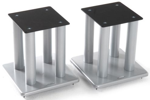 Image of Atacama Speaker Stands In Silver - Height 400mm