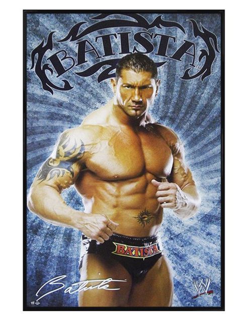 Image of Wwe Gloss Black Framed Batista Poster