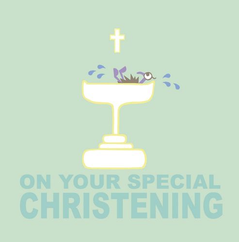 Image of Holy Mackerel Greetings Card- Christening