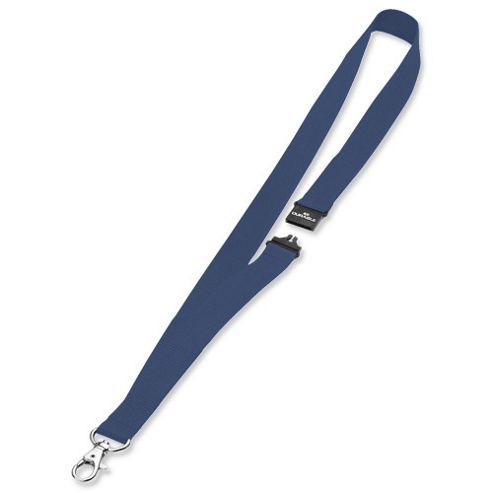 Image of Durable Necklace Textile With Safety Closure For Name Badge 20x440mm Blue Ref 8137-07 [pack 10]