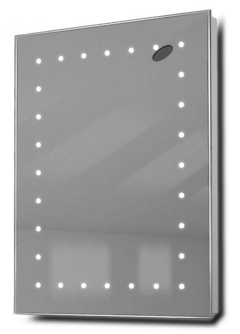 Image of Leon Ultra-slim Led Bathroom Illuminated Mirror With Demister Pad & Sensor K162