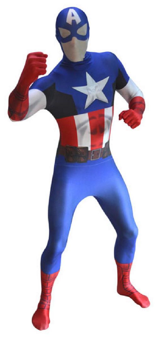 Image of Captain America - Adult Costume Size: 44-46