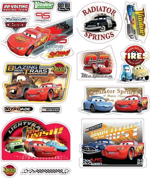 Image of Disney Cars Wall Stickers - Quick Sticks