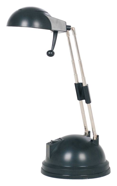 Image of Halogen Desk Light / Lamp - Black - Extendable - 240v - Mains Powered