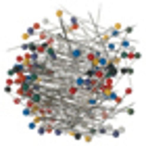 Image of Plastic Head Pins Ass.cols