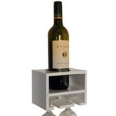 Techstyle Wall Wine Rack - White
