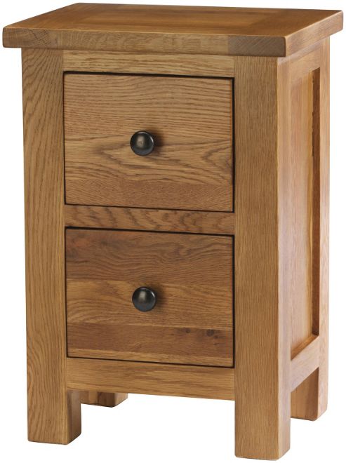 Image of Canterbury Solid Oak And Pine Bedside Table