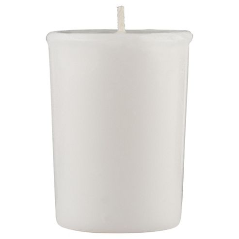 Image of Tesco Votive Candle, White Linen