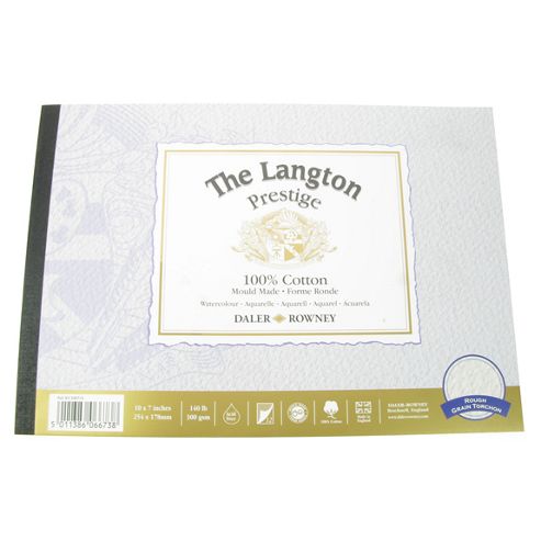Image of Daler Langton Prestige Watercolour Pad Rough 10 X 7