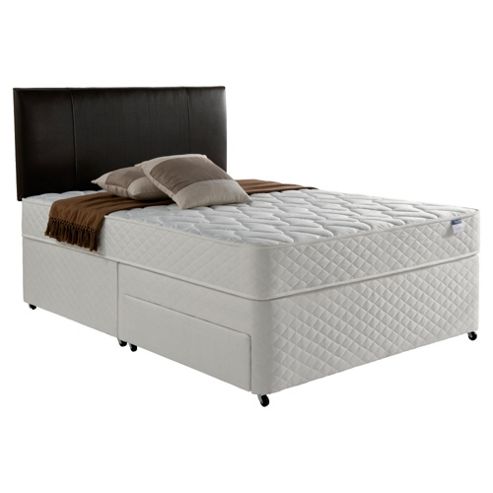 Image of Silentnight Miracoil Comfort Micro Quilt Non Storage Divan - Super King (6ft)